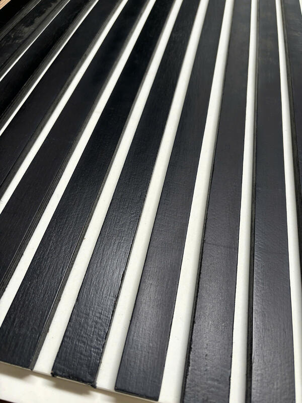 Harga yang kompetitif Panel dinding kayu Slat Langit-langit Panel akustik kayu Slat untuk dinding kedap suara