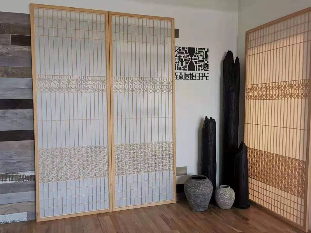 Teknologi Tinggi Tradisional Jepang Hinoki Chip Bunga Kayu atau Kumiko untuk Furnitur atau Jendela