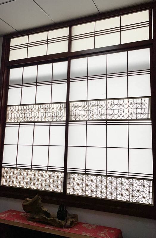 Teknologi Tinggi Tradisional Jepang Hinoki Chip Bunga Kayu atau Kumiko untuk Furnitur atau Jendela