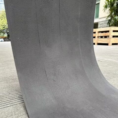 Pabrik Grosir New Tech Interior Eksterior Lembut Curved Wall Stone Veneer Big Slab Fireproof Fleksibel Travertine Batu