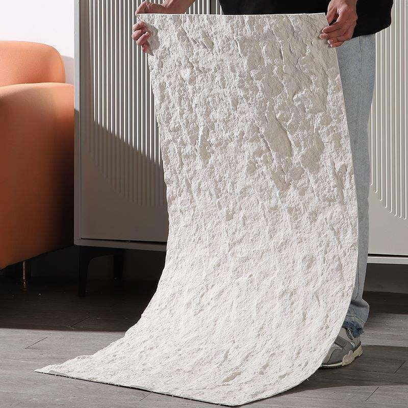 Panel Dinding Tahan Air Tahan Api Faux Soft Stone Travertine Gaya Klasik Dapat Ditekuk Pelapis Interior Buatan Fleksibel