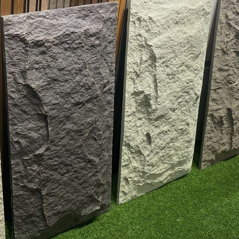 Panel Dinding PU Facade Batu Berkualitas Tinggi Mudah Dipasang Dekoratif Tahan Panas Panel Dinding Luar & Dalam Ruangan