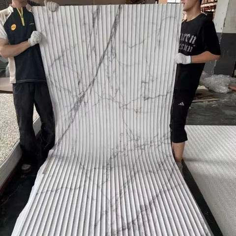 MCM Soft Series Desain Modern Fleksibel buatan ramah lingkungan Fireproof Waterproof Big Slab Dekorasi Dinding Indoor Outdoor 3D