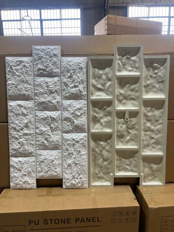 Solusi Dekorasi Dinding Inovatif Fireproof Waterproof PU Panel Dinding Batu Buatan untuk Lapisan Dinding Indoor dan Outdoor
