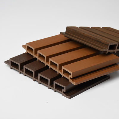 Serat Bambu Komposit Interior Panel Dinding WPC 168 * 22mm Anti Gores