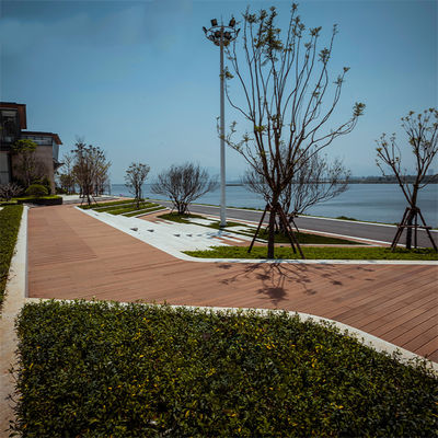 Lantai bambu buatan yang populer di luar ruangan