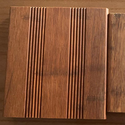 Waterproof Bambu Decking Board Lantai Strand Woven Surface Alam Luar Ruang