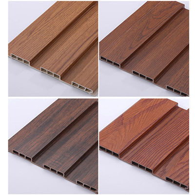 Lingkungan Ramah Kayu Plastik Komposit WPC Interior Grid Panel Dinding Panel Wall Cladding