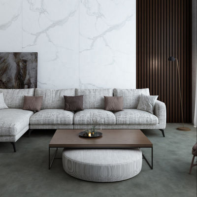 Fireproof Solid Board Wallpanel Waterproof Plastik 1220*2440mm SPC Kantor Perumahan Wallboard