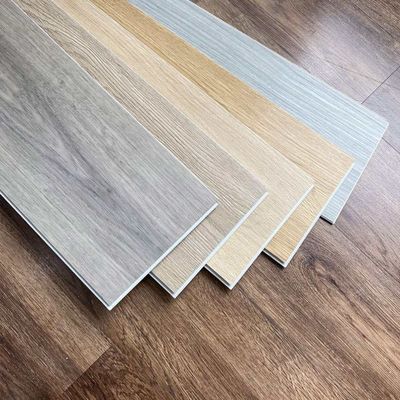 Ekologi ramah Bahan tahan api ubin kayu lantai klik PVC vinyl lantai spc lantai untuk Indoor