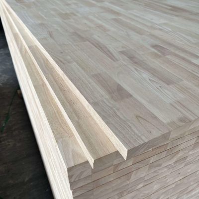 1220x2440mm Karet Kayu Pine Finger Joint Board Untuk Furnitur
