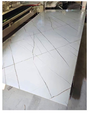 UV Board PVC Laminate Sheet 1220*2440mm Indoor Marble Finish Panel Plastik