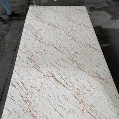 Produsen Cina 1220x2440mm 3mm Pvc Marmer UV Coating Wall Panel Sheet