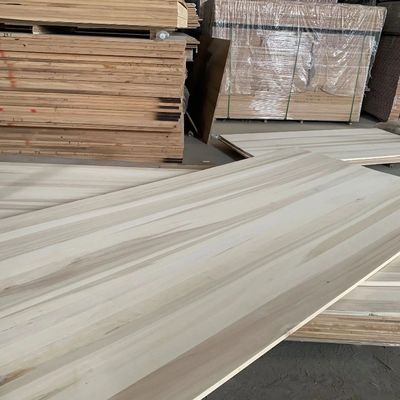 Kayu Poplar Lapisan Papan Gabungan Edge Panel lem Karbonisasi