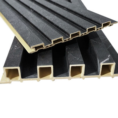 Modern Interior Art Louver Dekoratif 3d Fluted Wpc Wall Panel untuk dinding atau langit-langit dan Indoor TV Pvc Cover Panel