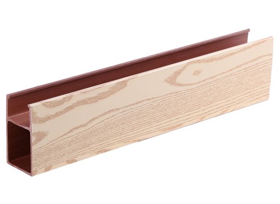 Ekologi ramah Indoor Hollow Square Pvc Tabung Kolom Kayu Plastik Kayu Wpc Tabung untuk partisi