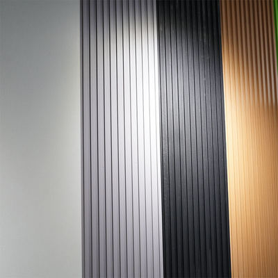 Panel Dinding WPC Tahan Air untuk Latar Belakang TV untuk Dekorasi Interior di Hotel dan Apartemen yang Terbuat dari Plastik