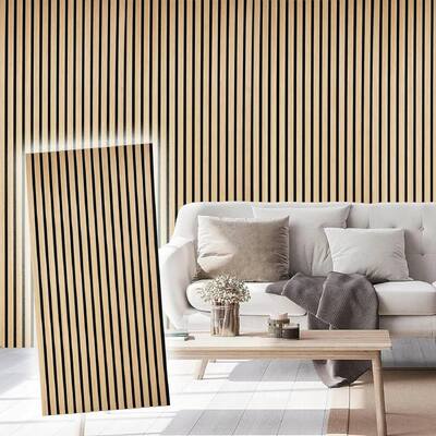 Panel Akustik Panel Dinding Papan PET MDF Dekorasi dinding akustik untuk furnitur Panel dinding kayu akustik desain modern Fleksibel