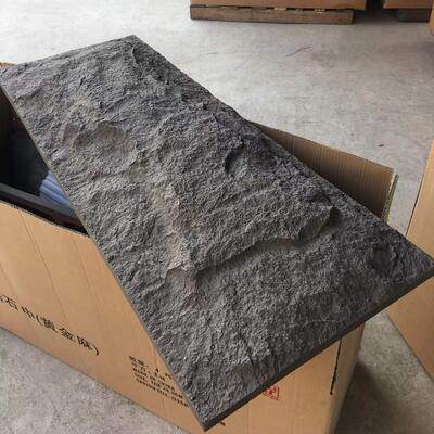 Panel Dinding Batu PU Desain Modern Busa Batu Buatan PVC untuk Fungsi Tahan Air Interior Eksterior Jenis Lembaran Dekoratif