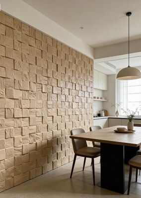 Solusi Dekorasi Dinding Inovatif Fireproof Waterproof PU Panel Dinding Batu Buatan untuk Lapisan Dinding Indoor dan Outdoor