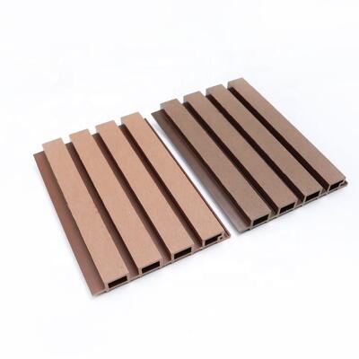 kualitas 219*26mm alur Wpc Panel Kayu Luar Ruangan Panel Dinding Rekayasa Wpc pabrik
